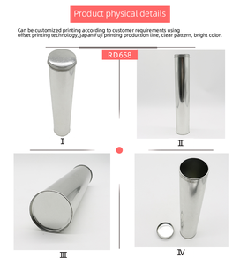 Lata Metálica Cónica Plateada: Contenedor de Almacenamiento Hermético - Product Image 2