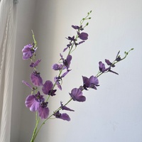 Orchidée artificielle réaliste de 85 cm en polyester, branche unique, pour bouquet de mariage, centre de table, décoration de fête