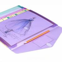 Sobre de carpeta de archivos de tamaño A4 de plástico resistente para uso comercial de oficina y escuela