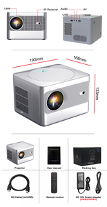 Vivicine Hy330 Fire 501 Projecteur portable de type ancien à projection verticale Correction automatique de la distorsion trapézoïdale pour l'extérieur - Product Image 6
