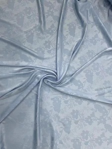 वसंत/गर्मियों के लिए तुरही फूल साटिन जैक्वार्ड कपड़े और बच्चों के कपड़े रंगे पैटर्न थोक - Product Image 4