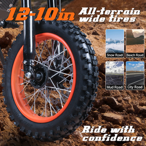 Motocicleta Eléctrica Y66 48V 30Ah de Largo Alcance con Frenos de Disco Hidráulicos y Neumáticos de 12 Pulgadas, Disponible en Stock en EE. UU. y Europa - Product Image 3