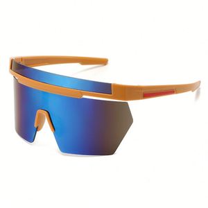 Gafas de Sol Unisex al por Mayor, Estilo Punk, Sin Montura, Steampunk, Extra Grandes, Y2K, Espejo, Deportivas, para Ciclismo, para Hombre y Mujer - Product Image 1