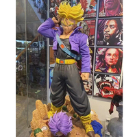Figurine d'action Super Saiyan Trunks grande taille, modèle Terminator à double tête, Anime Dragon Ball Z, à deux têtes