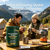Poudre de Multivitamines Naturelles au Ginseng et aux Huîtres, Complément Alimentaire Énergisant Anti-Fatigue, Marque Privée