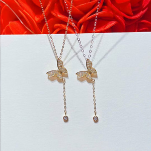 Elegante collana con ciondolo per donna, catena alla clavicola alla moda, gioielli da indossare tutti i giorni - Product Image 5