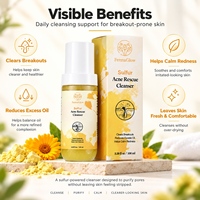 Nettoyant Visage Quotidien Purifiant au Soufre Fermenté pour Peaux à Imperfections, Contrôle du Sébum, Purification des Pores et Apaisement des Rougeurs