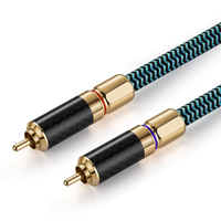 Haut de gamme 2RCA mâle mâle RCA câble stéréo paire torsadée pour moniteur amplificateur projecteur maison chauffage ordinateur enregistrement sonore