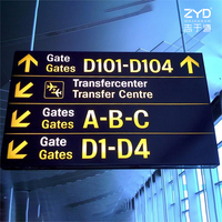 Fabricante Profesional de Señales Metálicas para Control de Embarque, Indicador de Transferencia de Autobús de Transporte Remoto, Señalización de Aeropuerto