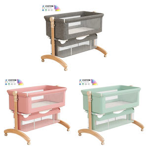 Cuna Mecedora Portátil <span class=keywords><strong>de</strong></span> <span class=keywords><strong>Madera</strong></span> para Bebés Recién Nacidos, Plegable, Cuna <span class=keywords><strong>Colecho</strong></span>, <span class=keywords><strong>Cama</strong></span> para Bebés, Juego <span class=keywords><strong>de</strong></span> Ropa <span class=keywords><strong>de</strong></span> <span class=keywords><strong>Cama</strong></span> para Niños - Product Image 3