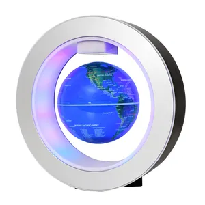 Round Shape Globe Map For Teacher Rotation Magnetic Levitation Ball For Map