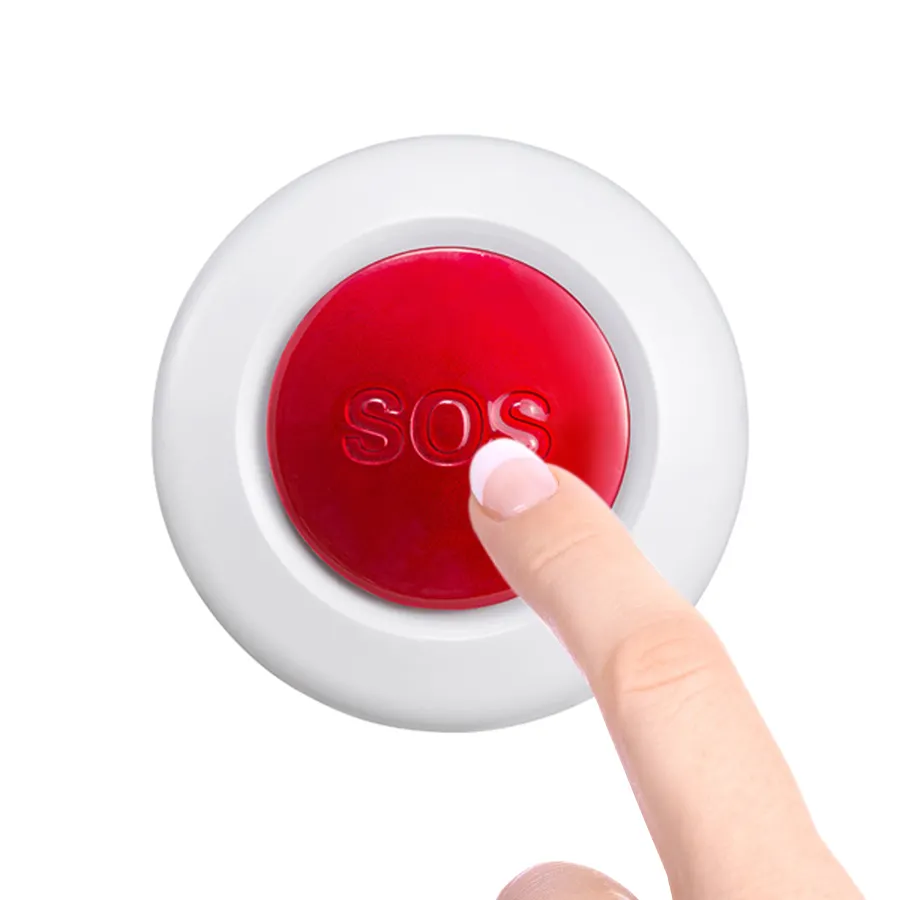 B1 low energy elderly patients BLE 5.0 beacon bluetooth button wireless SOS alarm panic button for hospital