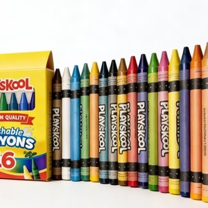 Crayones Escolares para Niños, Material de Oficina, 16 Piezas, Lavables, de Cera, de Primera Calidad, Gran Venta - Product Image 2