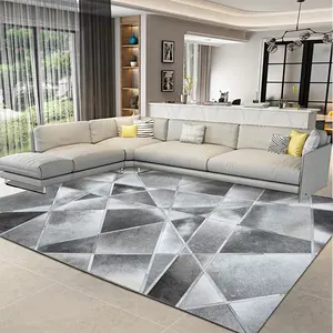 European Simply Style Rectangular Shape Natural Cowhide Calfskin Patchwork Carpet and Rug for Apartment Villa
