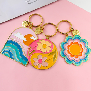 Porte-clés personnalisables de haute qualité, gravables, en métal, avec logo personnalisé, mignons, thé au <span class=keywords><strong>lait</strong></span> Boba, porte-clés en émail Kawaii - Product Image 5