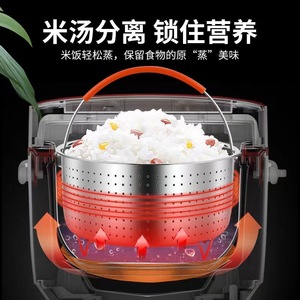 304 Stainless Steel Rice Steamer Basket With Handle Universal For Steam Cooking And Draining Water - Product Image 5