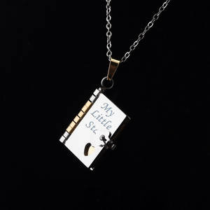 Collar con Libro de Mi Pequeña Estrella, Joyería de Mi Increíble Hija, Collares con Libro que se Abren, Regalos para Hijas de Mamá y Papá - Product Image 4