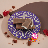 Barre de bonbons au coton chocolatée personnalisée en gros de Thaïlande, collation pour enfants, chocolat croustillant et guimauve sucrée