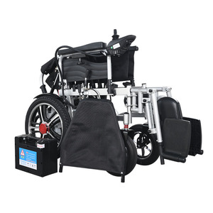 Fauteuil roulant électrique KSMED 24V pliable, dossier haut inclinable, scooter de mobilité pour personnes âgées avec longue autonomie de batterie - Product Image 1