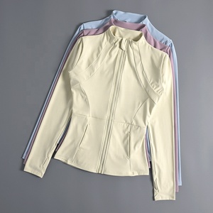 Chaqueta Deportiva Personalizada para Mujer, de Invierno, Manga Larga, Cuello Alto con Cierre, para Gimnasio, Yoga, Running, Fitness, Resistente al Viento, Transpirable y Ajustada - Product Image 3