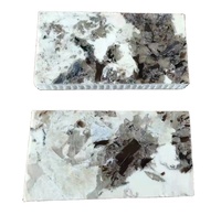 Panneau décoratif en pierre de quartz marbré, plaque de roche, panneau en nid d'abeille en fibre de verre PP, 1000x1000mm, épaisseur 10mm