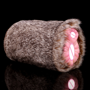 Geeba Leeuw Pluche Mannelijke Masturbator Voor Mannen Dubbel Kanaal Seksspeeltjes Anus Poppen Kunstmatige Zak Pussy - Product Image 2