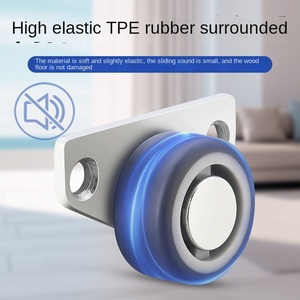 1,25 Zoll Selbstklebende Seitenmontage Schublade TV Pinwheel Conex Bar Automatische Gummi Versteckte Lenkrollen Schwenkbare Schwerlastrollen - Product Image 3