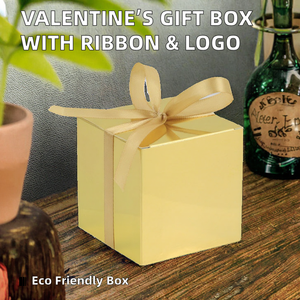 Surprise <b>Gift</b> Valentine's Day Birthday Candle Wallet Cardboard Wrapping <b>Large</b> Capacity Printed Logo Ribbon Paper <b>Box</b> Lid - Product Image 2