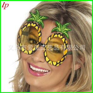 Vasos de Piña Redondos Moldeados por Inyección, Accesorios para Fiestas Hawaianas LPS0061 - Product Image 3