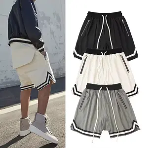 Groothandel Hoge Kwaliteit Basketbal Shorts Polyester Custom Logo Oversized Heren Shorts Voor Blanco