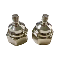 Connecteur coaxial en laiton 4.3-10/SMA-JK à bas prix, adaptateur connecteur mâle 4.3-10 vers femelle SMA