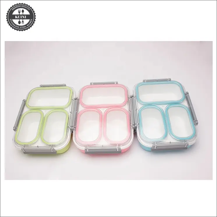 Leakproof 3 Compartments PP Lunch Box