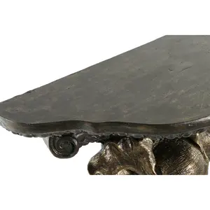 Estante de Resina de 36.5cm de Alto x 16.5cm de Ancho x 36cm de Profundidad con Diseño de Elefante Dorado - Product Image 1