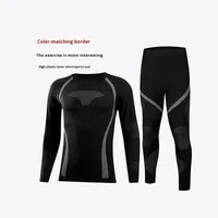 Pantalons de ski respirants à séchage rapide sans couture pour l'automne et l'hiver, ensembles thermiques anti-transpiration pour le sport et le cyclisme, pour hommes et femmes