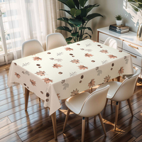 Nappe vintage RNPT à motif rectangulaire, nappe en PVC pour salle à manger, salon, maison
