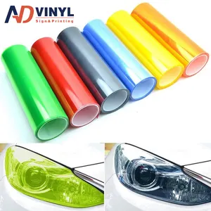 2022 무료 샘플 PVC 안티 스크래치 자동차 헤드 라이트 보호 색조 필름.