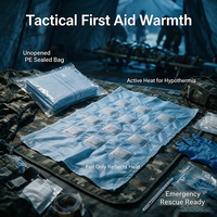 Couverture auto-chauffante, meilleure que la couverture de survie classique, 12 panneaux, imperméable, pour la protection contre l'hypothermie en milieu sauvage