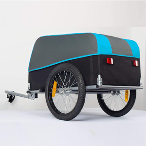 VEELAR <span class=keywords><strong>Meilleure</strong></span> vente de chariot de transport de bagages pour vélo, chariot de transport de marchandises en acier noir, <span class=keywords><strong>remorque</strong></span> de transport de vélo 20218 - Product Image 3