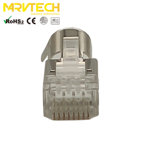 מחיר המפעל cat6 cat5 מגן ethernet utp fp stp rj45 lan רשת מודולרית קריסטל מחבר oem שירות ip67 רכב גביש מחבר oem - Product Image 4