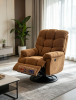 Fauteuil inclinable individuel en chenille VOXHOME pour salon, avec éponge haute densité, canapé inclinable moderne avec USB Type C