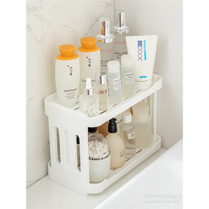 Estante de esquina para baño Lida, rectangular, independiente, de 18 pulgadas de ancho, estante de almacenamiento duradero para lavabo, inodoro y ducha - Product Image 1