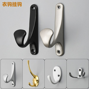 Wall Mounted Metal Clothes <b>Hooks</b> For Wardrobe Door Coat Rack Hat <b>Hook</b> Durable Aluminum Alloy Storage <b>Hooks</b> Behind Doors On Walls - Product Image 5