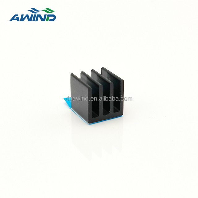Custom 10mm Height 10*10*10 Aluminum Fins Heat Sink for PCB Powersupply PCBA Heatsink Mounted on Pcb of Led