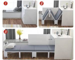Moderno singolo acciaio per ufficio lettino pieghevole in metallo pieghevole materasso per casa scuola appartamento officina camera da letto <span class=keywords><strong>mobili</strong></span> - Product Image 3