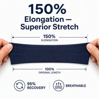Banda Elástica para Muñeca y Brazo de Licra y Spandex, Dispositivo Transpirable que Absorbe la Humedad, 1-25m/Rollo, 10-300mm