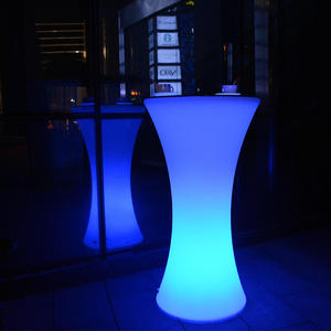 Mesa de <span class=keywords><strong>Bar</strong></span> LED moderna con iluminación Muebles de plástico impermeables para el hogar Bares Hoteles y centros comerciales para fiestas de cóctel - Product Image 3
