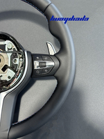 Volant de Direction Sport M en Cuir de Gros pour BMW E70 E90 E92 E93 E91 E81 E82 E84 E87 E88, Volant Intérieur Sport
