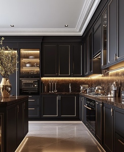 Mobili da Cucina Modulari di Lusso Personalizzati, Design 3D Gratuito, Direttamente dalla Fabbrica, Stile Moderno e Lussuoso per Villa, Assistenza Tecnica Online - Product Image 6