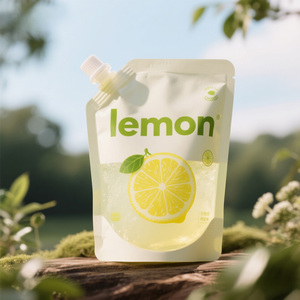 Bolsa de plástico transparente reutilizable para bebidas de jugo líquido, bolsa de viaje para <span class=keywords><strong>licor</strong></span> de Alcohol, bolsa de pie - Product Image 5