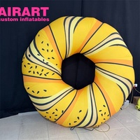 Modèle gonflable de bagel d'accessoires de publicité d'images en direct, décoration gonflable de ballon de pain